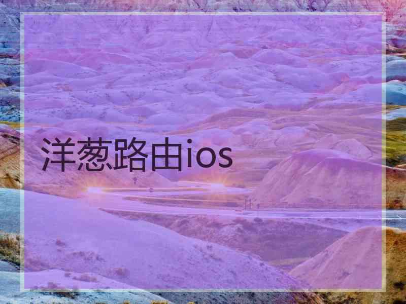 洋葱路由ios