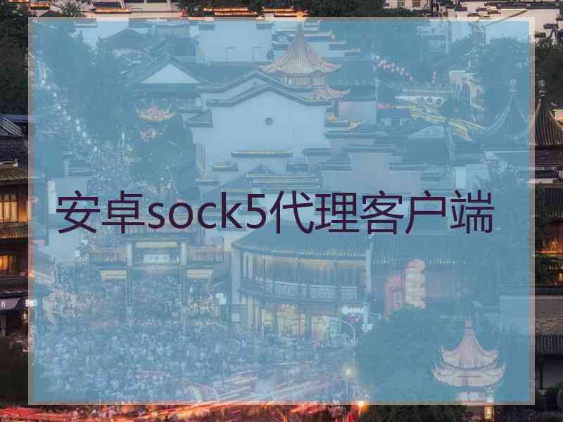 安卓sock5代理客户端