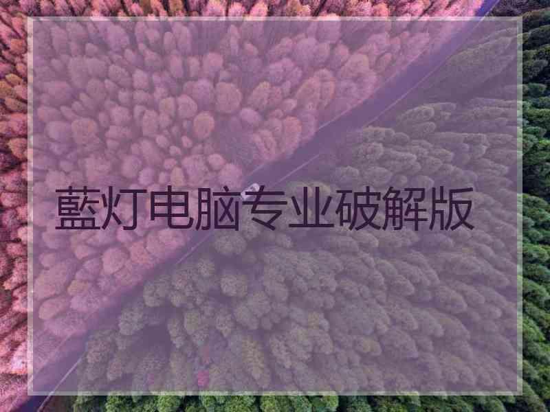 藍灯电脑专业破解版