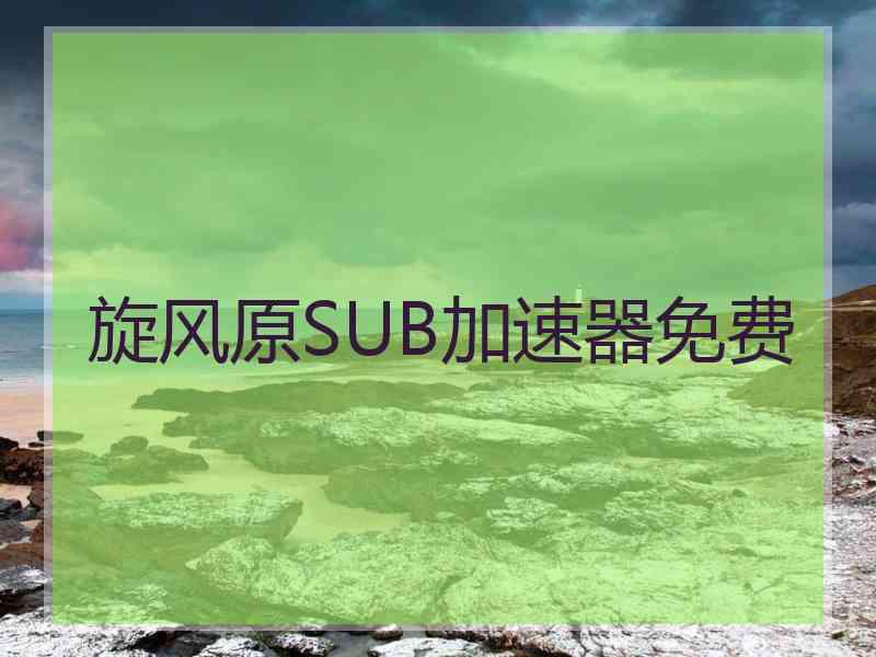 旋风原SUB加速器免费