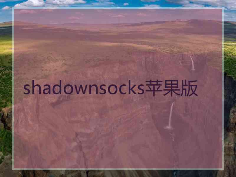 shadownsocks苹果版