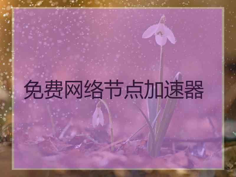 免费网络节点加速器