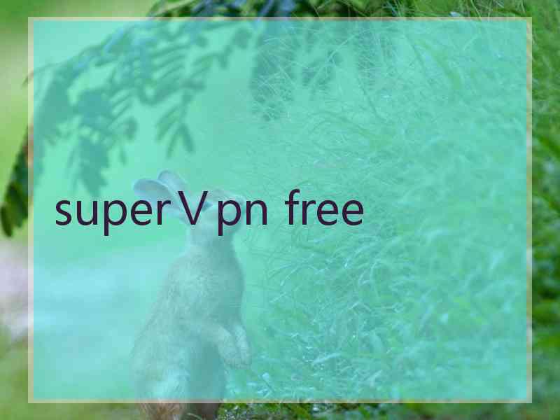 superⅤpn free