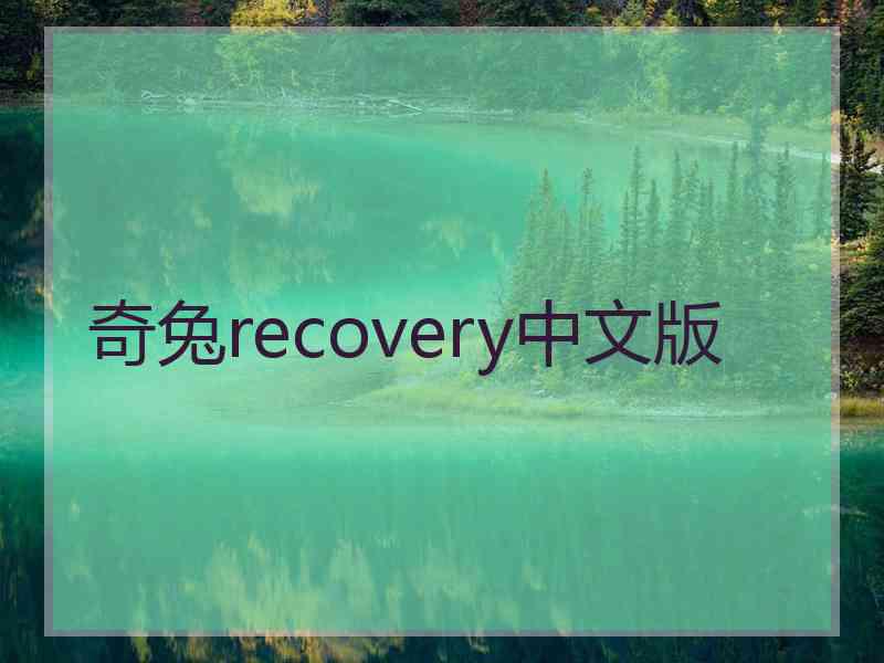 奇兔recovery中文版